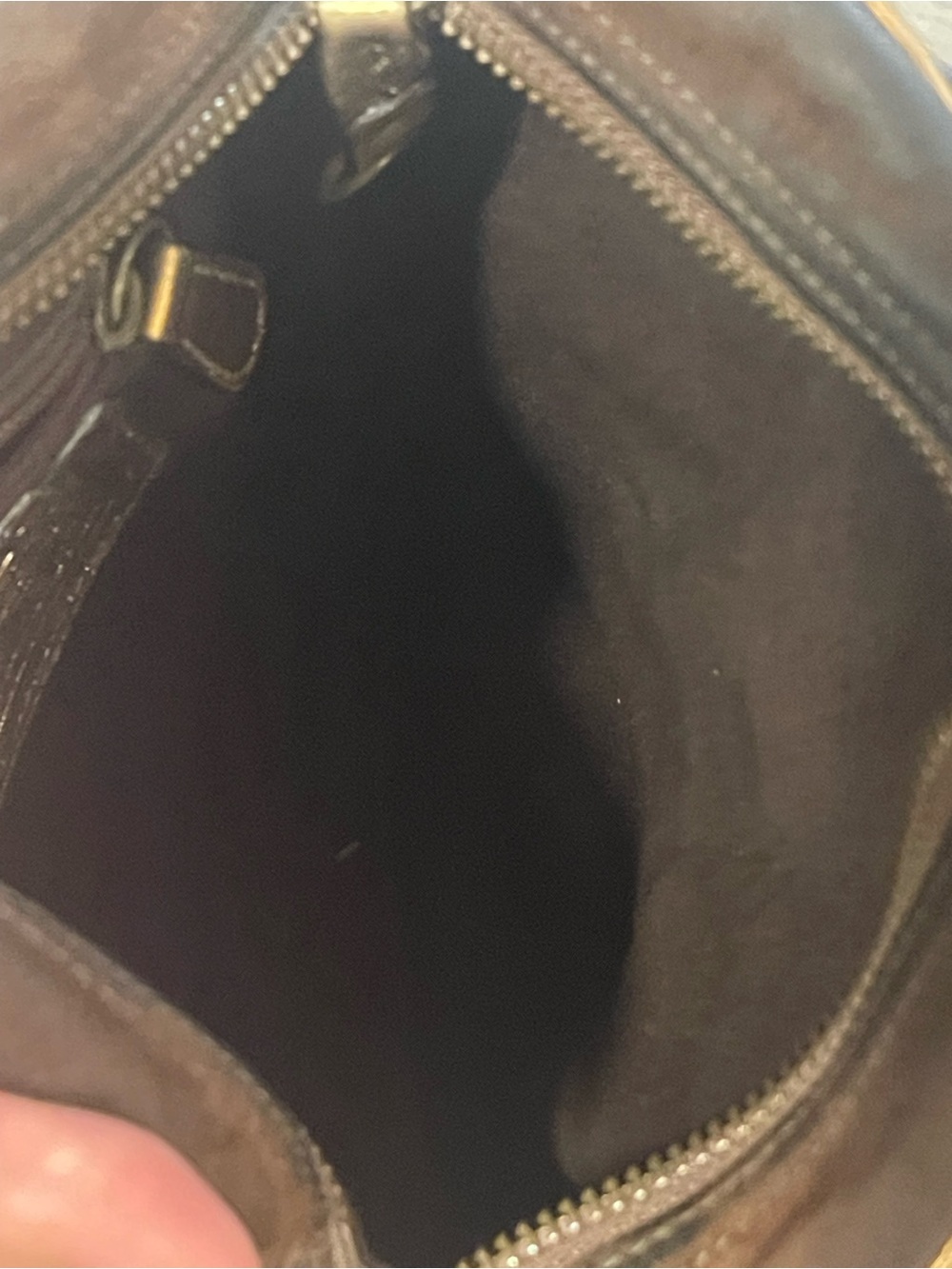 Coach Brown Signature Canvas & Metallic Leather Crossbody Bag - Picture 3 of 13